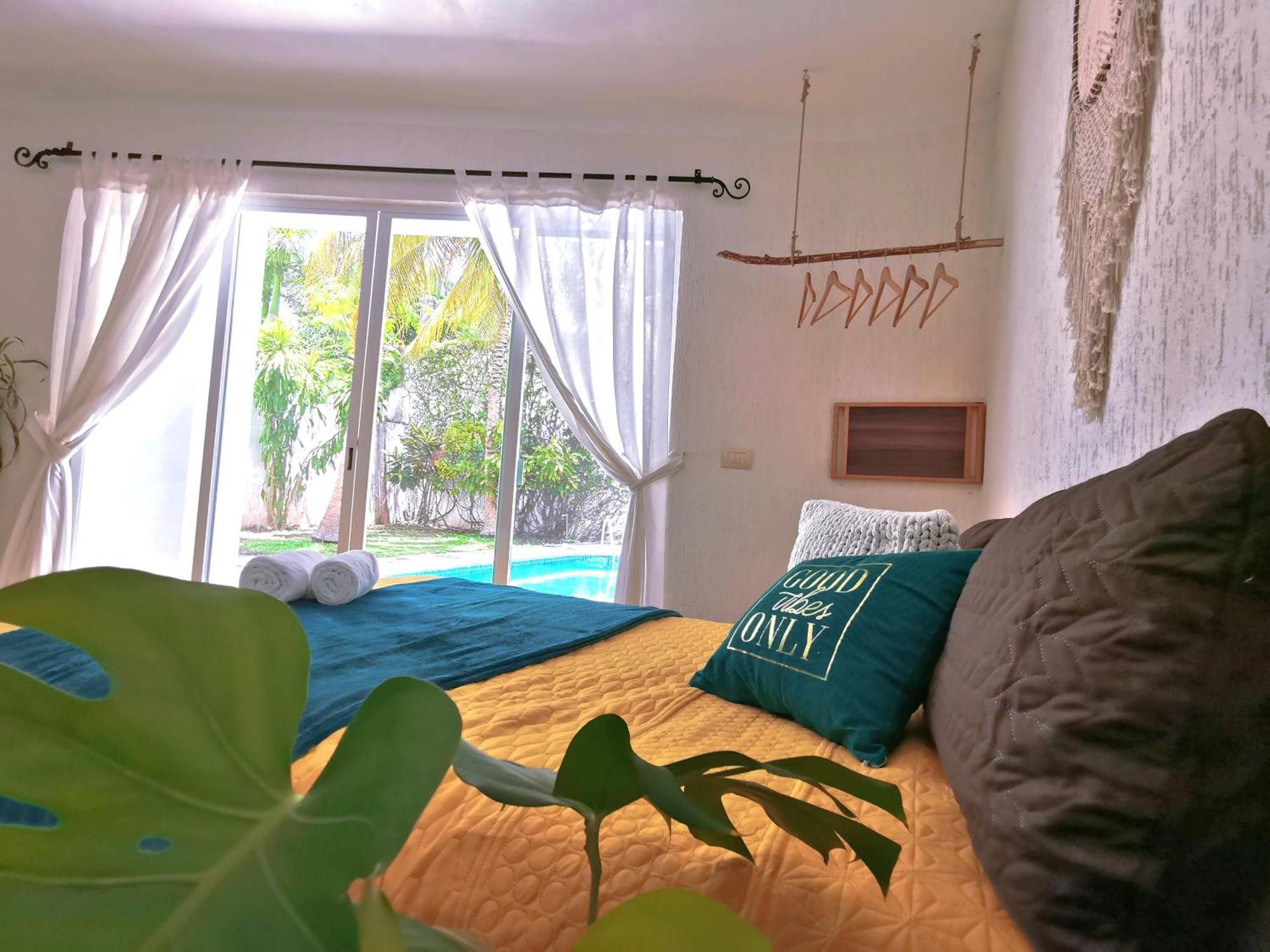 Beautiful & Cozy Near Beach Apartment Pool & Kingsize Bed Cancun Phòng bức ảnh